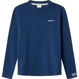 Pepe Jeans TELIO Crew Knitwear, Blauw (Dulwich Blauw), 10, Blauw (Dulwich Blue), 10 jaar