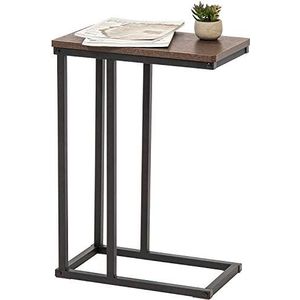 Iris Ohyama, Houten salontafel / salontafel en nachtkastje / salontafel / bijzetkast, Eenvoudige montage, modern, Modulair, Kantoor, Woonkamer - Side table - SDT-L - Bruin Zwart