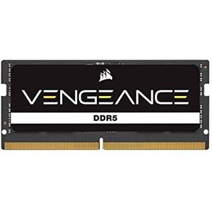 CORSAIR VENGEANCE SODIMM DDR5 RAM 24GB (1x24GB) 5600MHz CL48 Intel XMP iCUE-Compatibel Computergeheugen – Zwart (CMSX24GX5M1A5600C48)