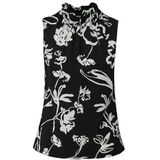 s.Oliver BLACK LABEL Dames jersey blouse mouwloos met allover print, 99a1, 46