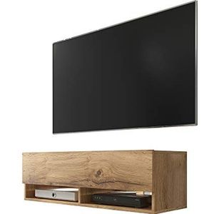 Selsey Wander Wotan Tv-lowboard/tv-kast in houtlook, hangend/staand met led, 100 cm