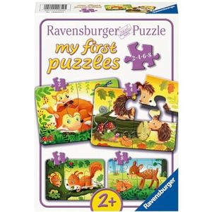 Ravensburger Kinderpuzzle - 12000854 Kleine Tierfamilien - 2,4,6,8 Teile Puzzle für Kinder ab 2 Jahren