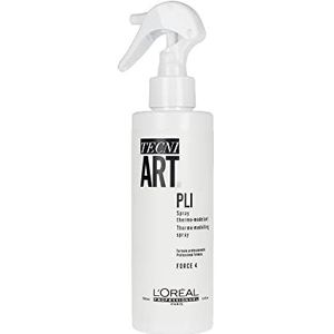 L'Oréal Professionnel Paris Tecni.ART Pli Shaper Thermo-spray, haarspray sterke grip, zonder lijmen, fixeert kapsels langdurig, stylingspray met hittebescherming en geheugeneffect, aloë, 190 ml