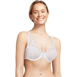 Chantelle Dames Day to Night Plunge Spacer BH, lingerie voor dames, Weiss, 80E