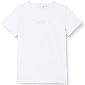 Pinko Start T-shirt Jersey Logo borduurwerk effect, Z04_witte bril., XS