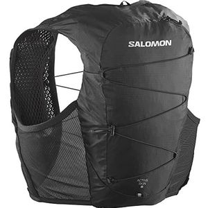 Salomon Active Skin 8 Trail Running, trekking en wandelen, voor dames en heren, compatibel met drinkzak, 1,5 l, zwart, maat L