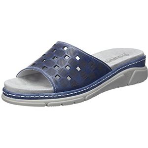 Suave Dames 700205-51 platte slipper, blauw, 39 EU
