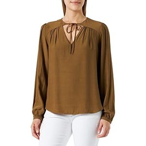 Sisley Dames 56ICLQ03G Blouse, Military Green 3P7, M, legergroen 3p7, M
