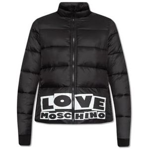 Love Moschino Dames Technical Jacket, Black, 46