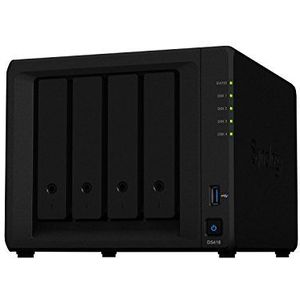 Synology DS418 40TB 4 Bay NAS-oplossing, ontworpen met 4 x 10TB Seagate IrownWolf rijdt