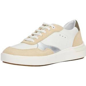 Geox D DALYLA A Sneakers voor dames, wit/sage, 38 EU, White Sage, 38 EU