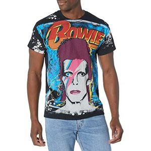Liquid Blue David Bowie Ziggy Havoc T-shirt, Zwart, XL