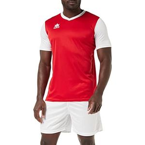 Luanvi Sportshirt voor heren | model Creta kleur rood en wit | T-shirt van interlock-weefsel, standaard, Rood/Wit, L