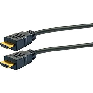 Schwaiger high-speed HDMI-kabel met ethernet, 1,5 m, zwart, HDMI-stekker > HDMI-stekker, Ultra HD, 4K, 3D, 18 Gbit/s