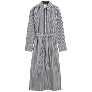REL Striped Poplin Shirt Dress, classic blue, 44