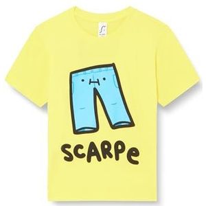 Studio Supernova - Gigaciao - Giga kinder T-shirt Sio schoenen - geel - maat S, Meerkleurig., 5 jaar