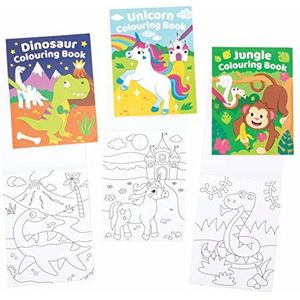Baker Ross FE577 Mini Kleurboekjes (12 stuks). Geweldig voor kinder tekeningen, school- of thuis activiteiten, om te spelen of voor knutselfeestjes