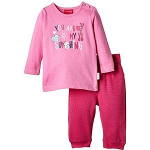 Salt & Pepper baby-meisjes B-set cute & Funny effen kledingset, meerkleurig (Pink Berry 838-899), 92