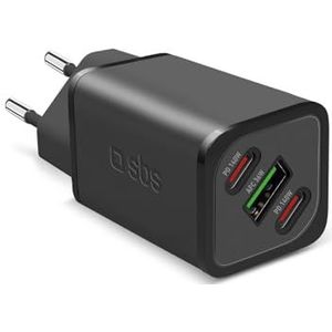 SBS - Slim Usb-C-Voeding - Oplader - Zwart - 140W