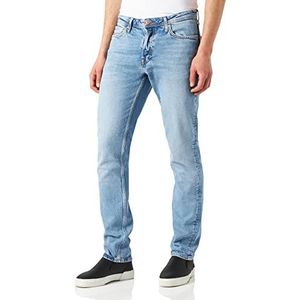 JACK & JONES Heren Slim/Straight Fit Jeans Tim Original CJ 715, Denim Blauw, 36W x 32L