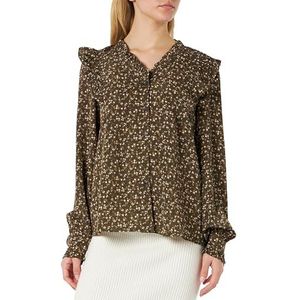 TILDEN Shirt met lange mouwen, meerkleurig, M voor dames, Olijven, meerkleurig, M