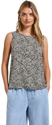 Imprimé - Top - Pine Grove Green - Knoopsluiting - Grafisch Patroon