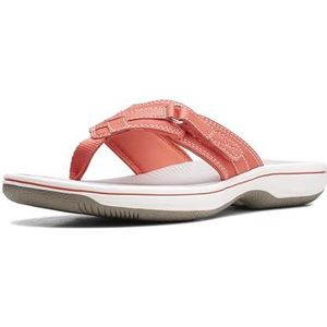 Clarks Vrouwen Breeze Zee, Bright Coral Synthetisch, 38 EU