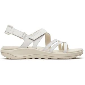 Merrell Harbor Backstrap sandaal voor dames, wit, 6 UK, Wit, 39 EU