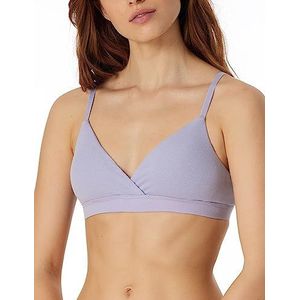 Schiesser Pure Rib damesbeha met uitneembare pad, paars, 70C
