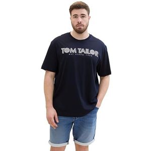 TOM TAILOR Heren T-shirt, 10668 - Sky Captain Blue, 3XL