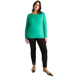 Fiorella Rubino, Dames, Broeken, Zwart, Maat: XL Katoen,