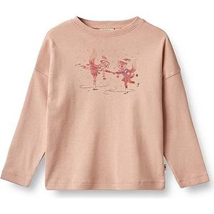 Wheat T-shirt voor meisjes, 100% biologisch katoen, Öko-Tex-standaard, 2358 Roze Zand, 116 cm