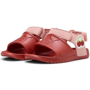 PUMA Unisex Baby DIVECAT V2 INJEX Badges INF Slide Sandaal, RODE FIRE-Pink Fruit-SEA KELP, 3 UK Kind, Rode Vuur Roze Fruit Zee Kelp, 19 EU