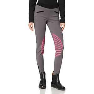 HKM Starlight, 9228, paardrijlegging van siliconen voor meisjes, zwart/roze, maat 110/116