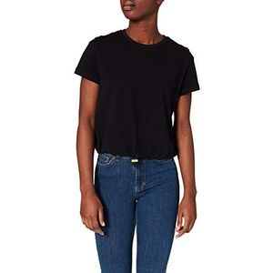 Urban Classics Dames Cropped Tunnel Tee T-shirt, zwart, XS