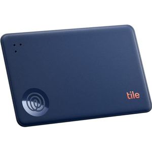 Tile by Life360 Slim - Portemonneefinder, Bluetooth-tracker en itemfinder voor bagagelabels, paspoorten en meer. Zowel iOS- als Android-compatibel. Telefoonfinder. 1 stuk (navy blaze)