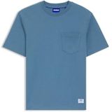 T-shirt van katoenen jersey met opgezette zak en logolabel