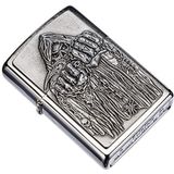 Zippo Aansteker 2000860 Game Over-embleem benzine-aansteker, messing