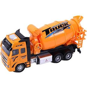 TURBO CHALLENGE - Betonmixer - Interventievoertuigen - 022921-1/38 - Retro-Friction Voertuig - Oranje - Metaal - Kinder Speelgoed - Auto - Vanaf 3 jaar