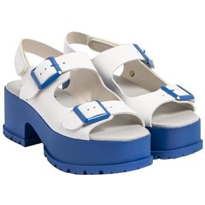 ART 1821 Manchester damessandalen, Nappa, wit, blauw, 36 EU