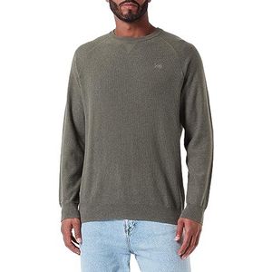 Lee Raglan Crew Knit Sweater voor heren, groen, XXL grote maten