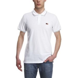 Wrangler Newman Polo - T-shirt voor heren - wit - Medium