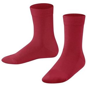 FALKE Uniseks-kind Sokken Family K SO Duurzaam Katoen Eenkleurig 1 Paar, Rood (Lipstick 8000) nieuw - milieuvriendelijk, 39-42