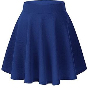 Urbancoco Skaterrok, basic, stevig, veelzijdig, elastisch, minirok, koningsblauw, XXL