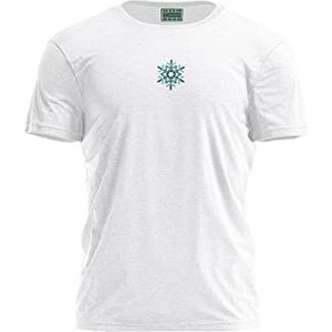 Bona Basics T-shirt voor heren, Wit, M