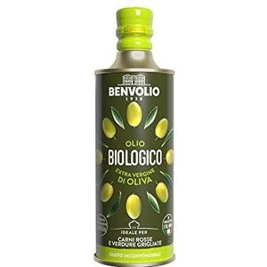 Extra Vergine Olijfolie Biologisch 100% Italiaanse Koudgeperst Benvolio 1938 Bio - 500 ml | Olivenöl Bio Extra Vergine 100% Italienisch Kaltgepress | Organic Extra Virgin Olive Oil 100% Italian Coldpress