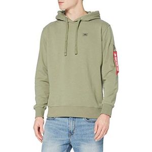 ALPHA INDUSTRIES X-fit Hoody sportsweatshirt voor heren, Olijf, M