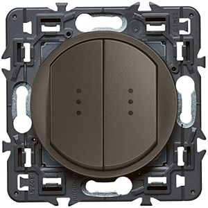 Legrand Céliane enkele lichtschakelaar, zwart, 099524, 250 volt