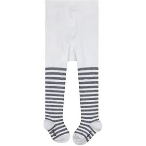 FALKE Uniseks-baby Panty Stripe B TI Katoen Dun gedessineerd 1 Stuk, Wit (Off-White 2041), 62-68