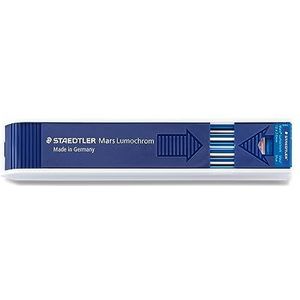 STAEDTLER 204-3 kleurvulling Mars Lumochrom, etui met 12 kleurvullingen, blauw